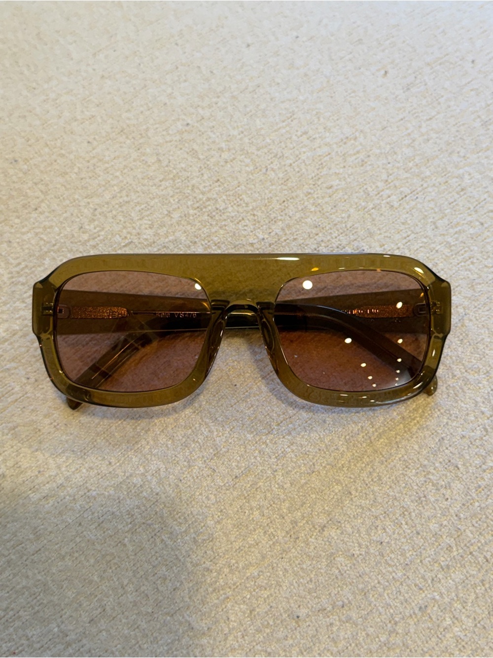 VEHLA Kaia Caramel and Toffee Sunglasses - Picture 7 of 9